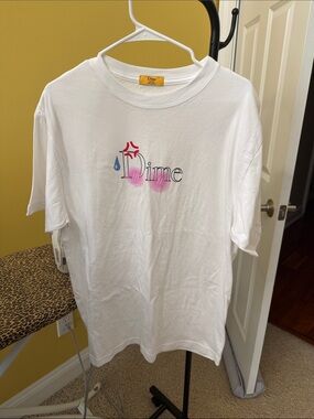 Dime White Short Sleeve Logo Tee